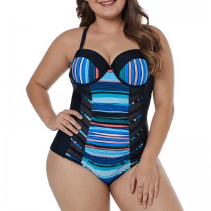 Stripe syning vises tynde badedragt