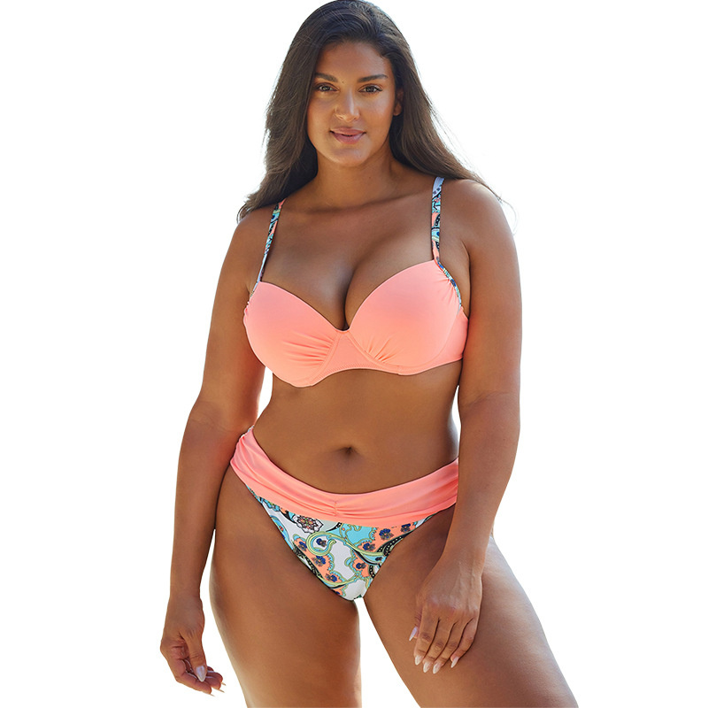 Print plus størrelse sexede bikini badedragter