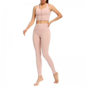 Lynlås problemfrit kryds yoga sæt