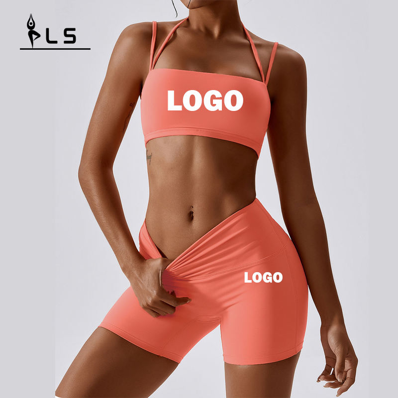 SC9274 FITNESS Kvinder 2023 VAIVET TRAING SHORTS Brugerdefineret yoga Set Sømløs gymnastiksal Bær træning Sportswear Gym Fitness Sets