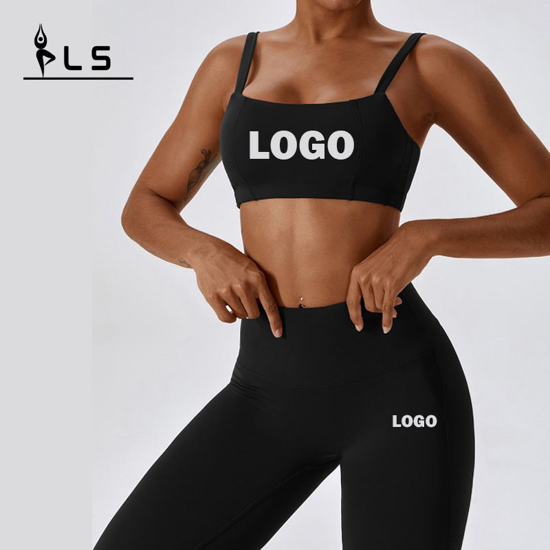 SC9275 Yoga Wear Set Girls Letvægt Elastic Fitness Leggings og BH Set Woman Yoga Wear Pants Custom Yoga Suit Set
