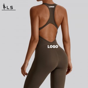 SC1071 Kvinder Jumpsuits Gym Romper One Piece Gym Wear Active Workout Full Body Suit