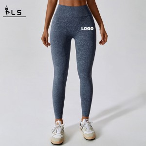SC1092 Brugerdefineret logo mønster Leggings til kvinder skubber op leggings Kvinder High Waist Scrunch Butt Yoga Pant