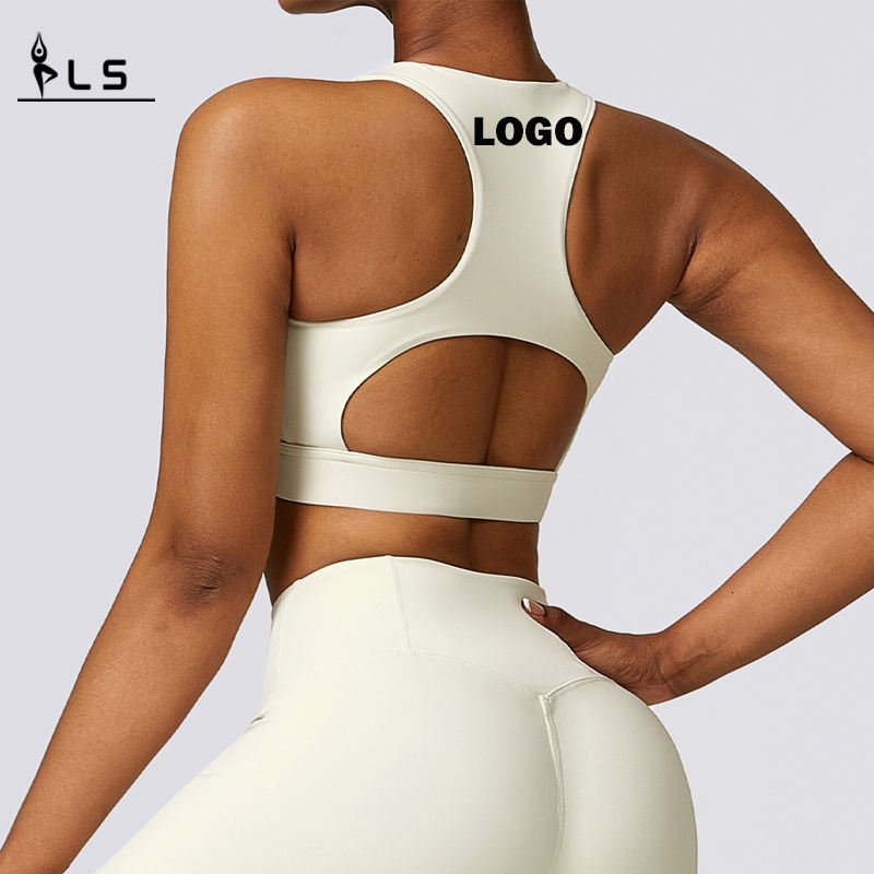 SC10138 Yoga Bra Sælger Custom Logo Sport Bra Fitness Kvindelig fitnesssport Bra Yoga Sportswear polstret