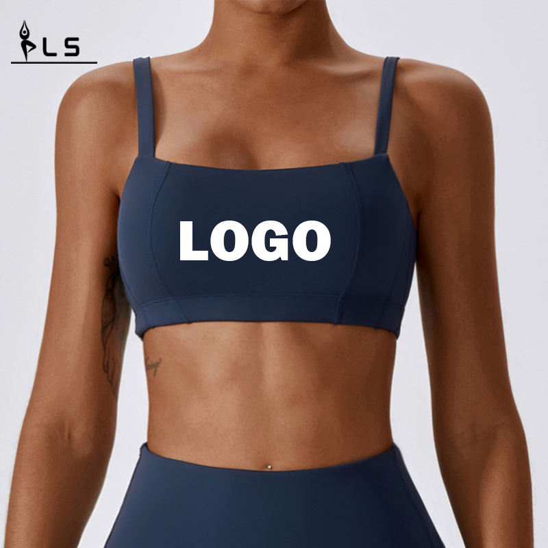 SC10132 Sport Top Women Fitness Yoga Brh Soft Stretch Compression Yoga Shoulder Sport Bh