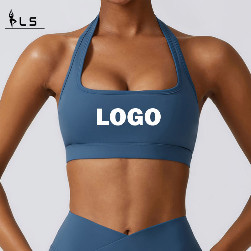SC10161 Sexet sports brh piger fitness yoga slid komfort polstret sport fitness træning gymnastiksal halter sports bh