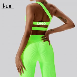SC10163 Fitness Sport Bra Custom Logo Ladies Compression Women Yoga Shorts Girl China Sømløs sport Brh