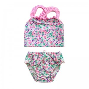 Blomster Ruffle krydsede todelt todelt