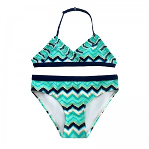 Halter tryk på todelt badedragt til børn